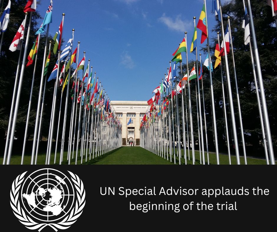 UN Special Advisor applauds the beginning of the trial 