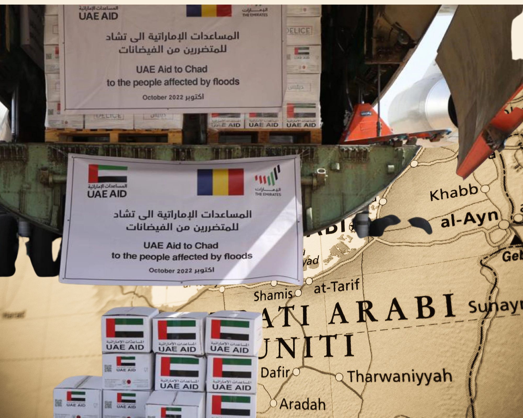 Food Items are Sent to Flood Victims in Chad by the United Arab Emirates