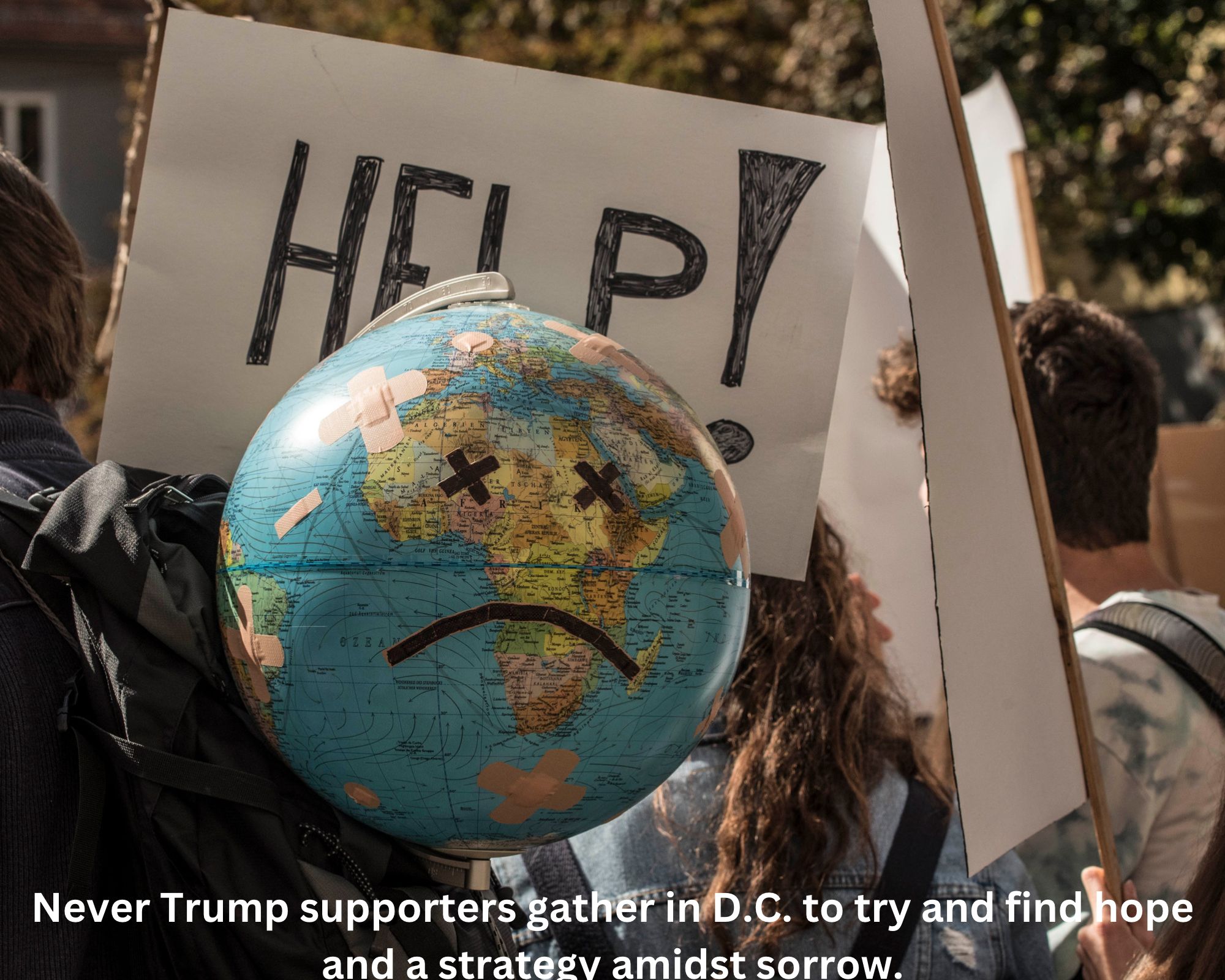 Never Trump supporters gather in D.C. to try and find hope and a strategy amidst sorrow.