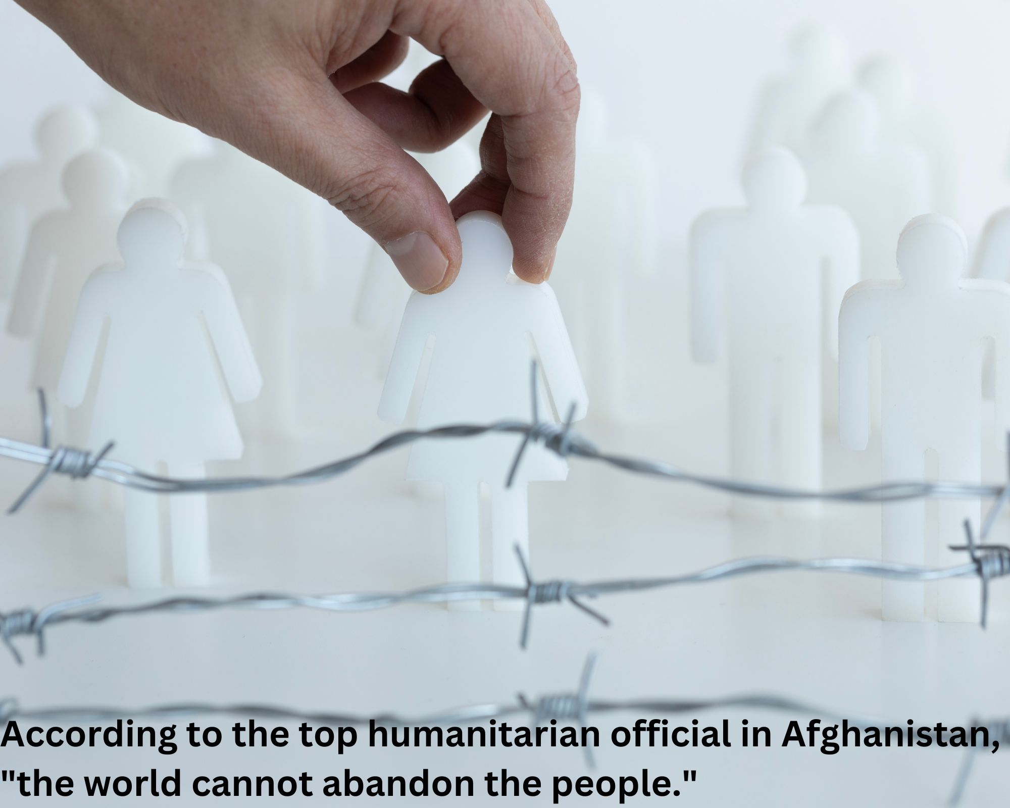 According to the top humanitarian official in Afghanistan, "the world cannot abandon the people."